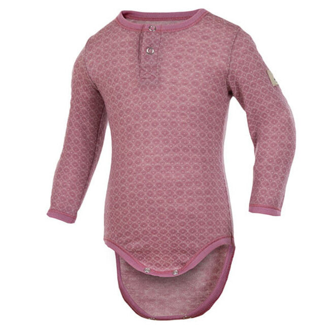 Janus Kids' Pattern Print Long Sleeved Onesie - Pink image number null