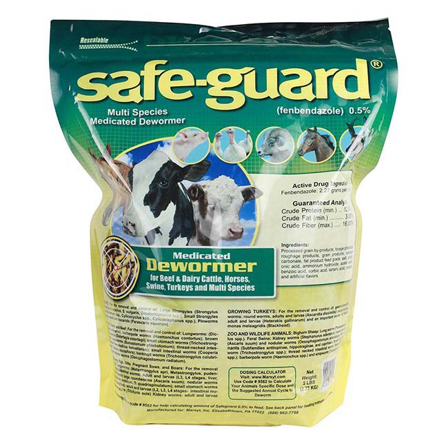 Merck Safe-Guard 0.5% - Multi-Species Medicated Dewormer Pellets image number null