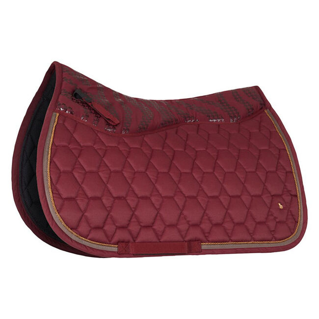 Horze Kenya Anti-Slip All Purpose Saddle Pad - Rhubarb Dark Red image number null