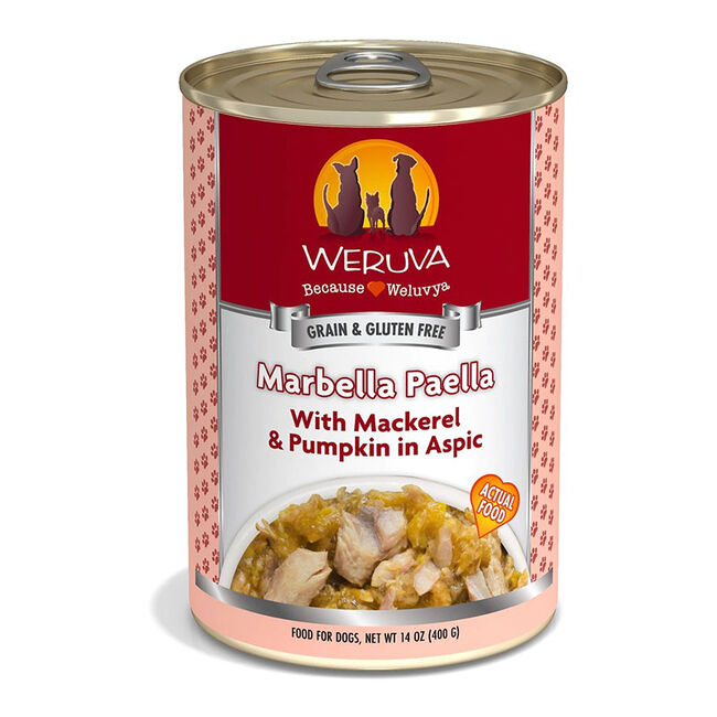 Weruva Classic Dog Food - Marbella Paella with Mackerel & Pumpkin in Aspic - 14 oz image number null