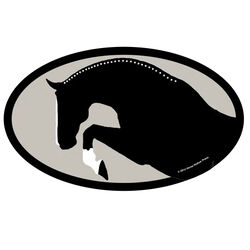 Horse Hollow Press Oval Bumper Sticker - "Hunter"
