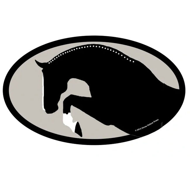 Horse Hollow Press Oval Bumper Sticker - "Hunter" image number null