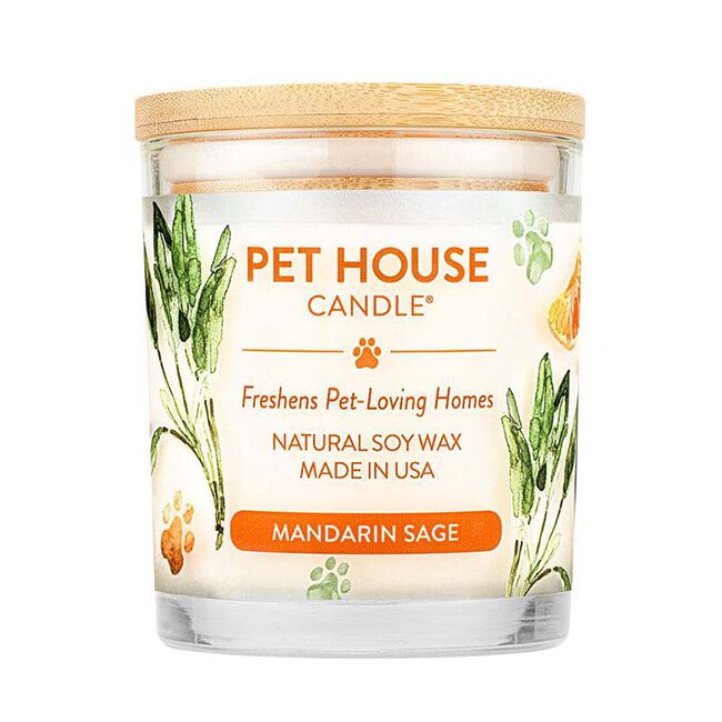 Pet House Candle Mandarin Sage Candle The Cheshire Horse