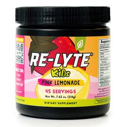 Redmond Life Re-Lyte Kids' Hydration Electrolyte Powder - Pink Lemonade - 45 Servings
