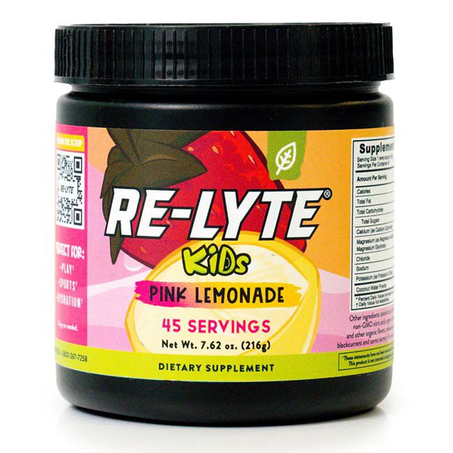 Redmond Life Re-Lyte Kids' Hydration Electrolyte Powder - Pink Lemonade - 45 Servings image number null