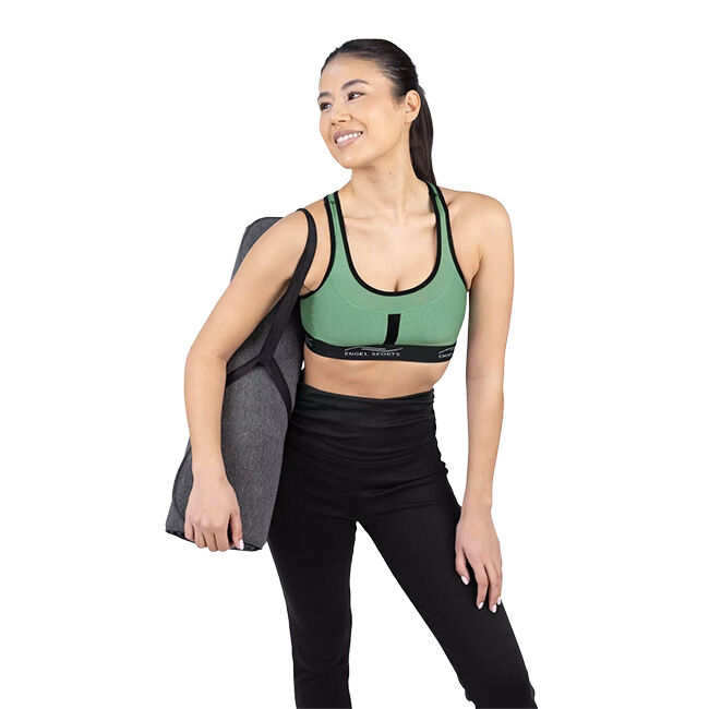 Engel Sports Women's Wool/Silk Blend Sports Bra - Emerald image number null