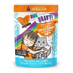 Weruva BFF OMG Cat Food - Purr-Fect Plannin'! Chicken, Turkey & Salmon Dinner in Gravy - 2.8 oz