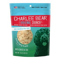 Charlee Bear Original Crunch Dog Treats - Cheese & Egg Flavor - 16 oz