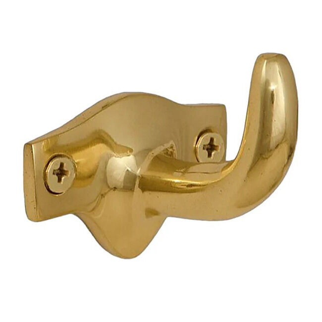 Horse Fare 1-5/8" Brass Strap Hook image number null