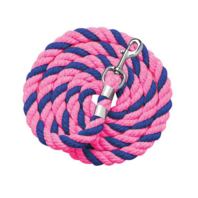 Perri's Bright Colored Cotton Lead - Hot Pink & Royal Blue image number null