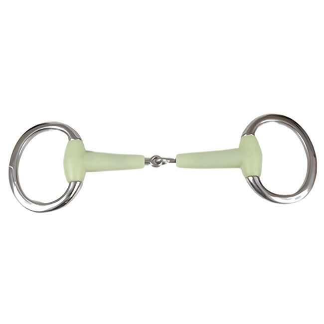 Jacks Manufacturing Jointed Mouth Eggbutt Snaffle Bit with Apple-Flavored Mouth image number null