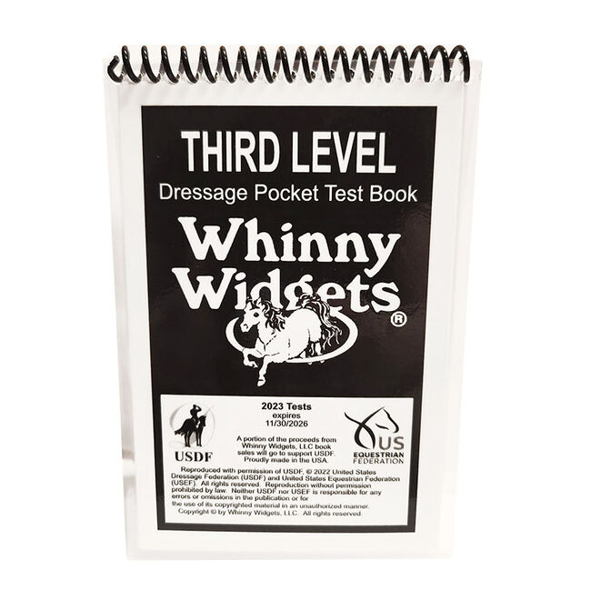 Whinny Widgets 2023 Third Level Dressage Test Book image number null