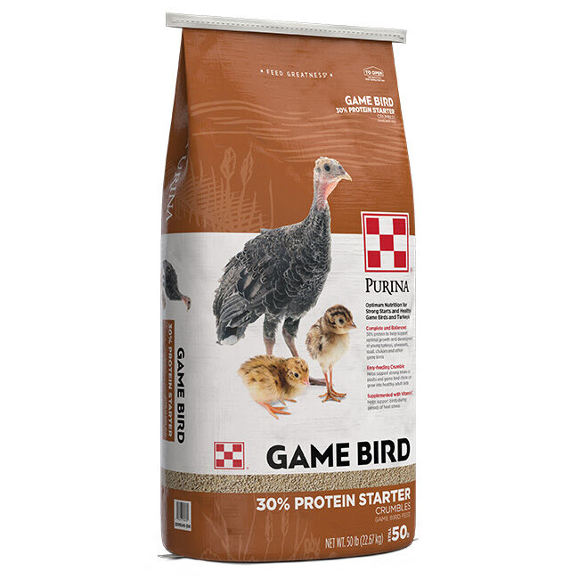 Purina Mills Game Bird 30% Protein Starter - 50 lb image number null