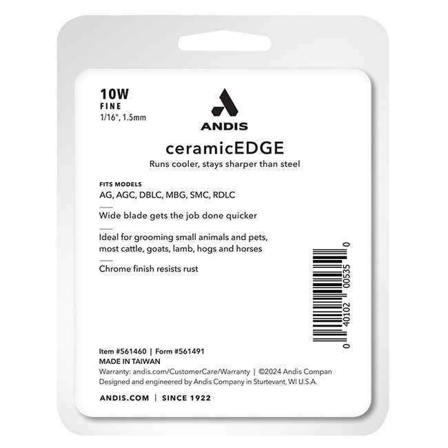 Andis CeramicEdge Blade - 10W (1/16", 1.5mm) image number null