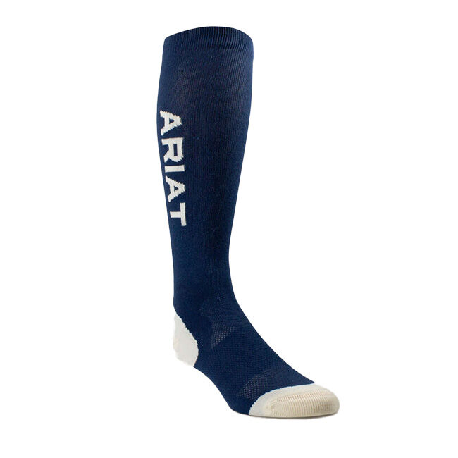 Ariat AriatTEK Slimline Performance Socks - Navy/Summer Sand image number null