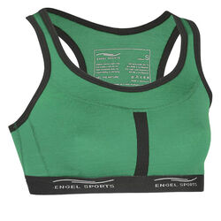 Engel Sports Women's Wool/Silk Blend Sports Bra - Emerald