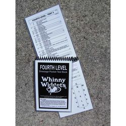 Whinny Widgets 2019 Fourth Level Dressage Test Book - Closeout