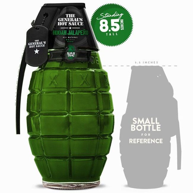 The General's Hot Sauce - "Hooah Jalapeno" - 750m: image number null