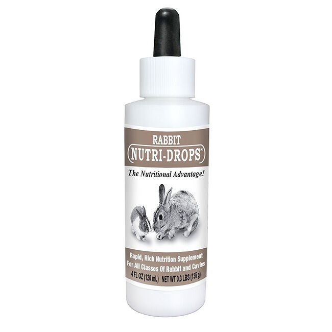 Bovidr Laboratories Nutri-Drops for Rabbits - 4 oz image number null