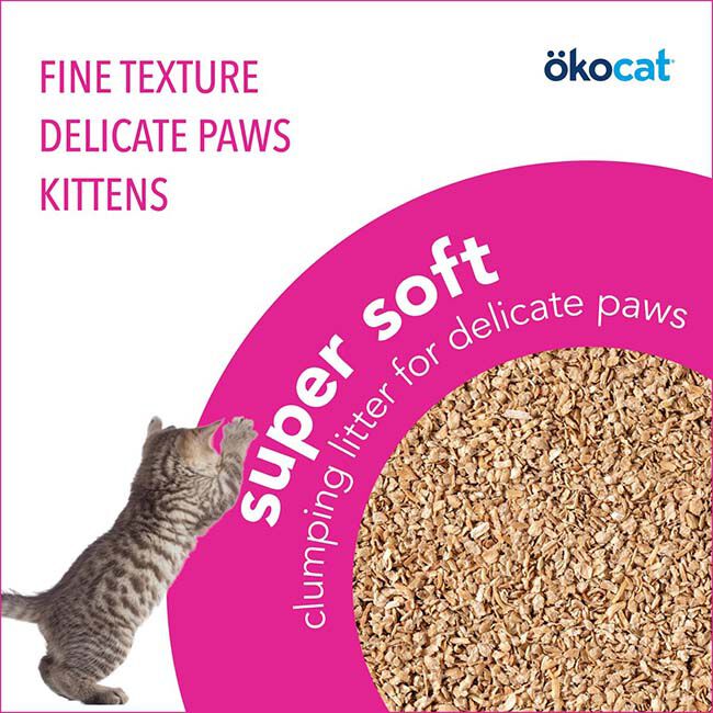 Okocat Super Soft Clumping Wood Cat Litter image number null