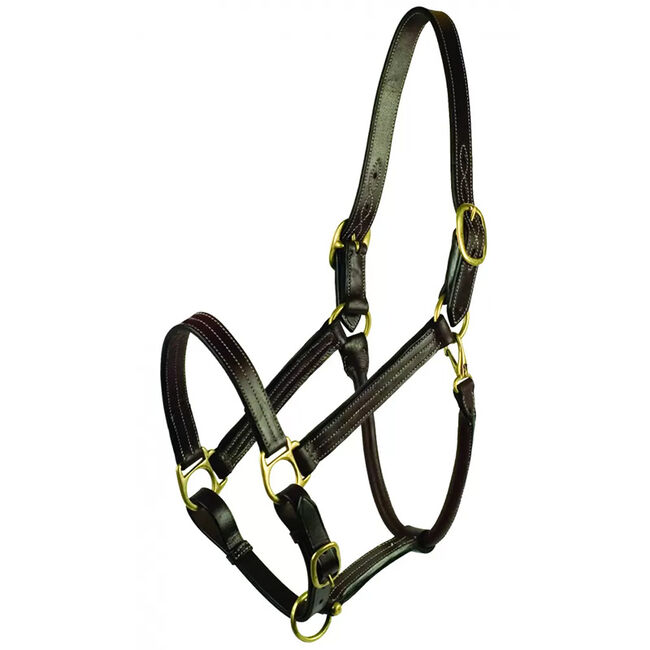 Gatsby Premium Adjustable Triple Stitched Leather Halter image number null