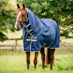 Horseware Amigo Ripstop 900D Plus Turnout (0g Light) - Navy/Titanium Grey