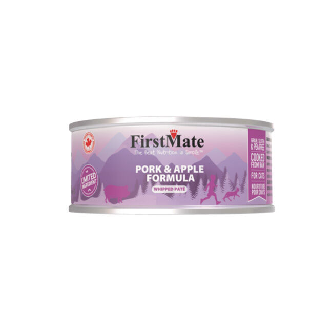 FirstMate Limited Ingredient Cat Food - Pork & Apple Formula - 3.2 oz image number null