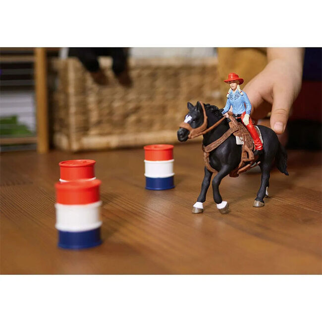 Schleich Cowgirl Barrel Racing Fun image number null