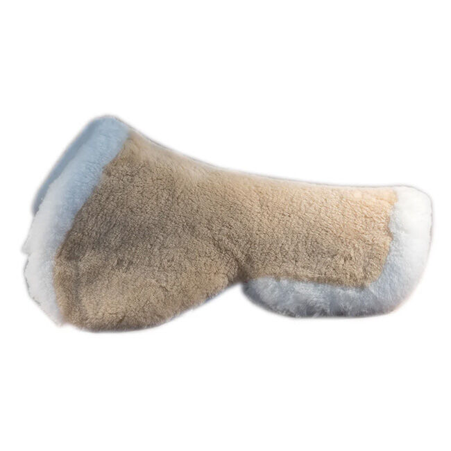 Fleeceworks Sheepskin Classic Original Half Pad with Rolled Edge & Open Channel image number null