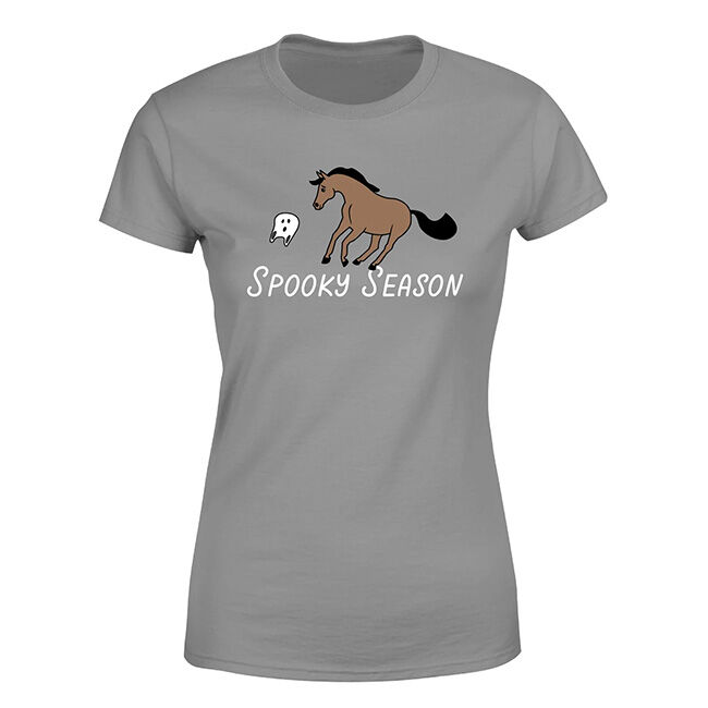Dapplebay Women's Spooky Season T-Shirt - Gray image number null