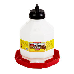 Little Giant Plastic Poultry Waterer - 5-Gallon Capacity