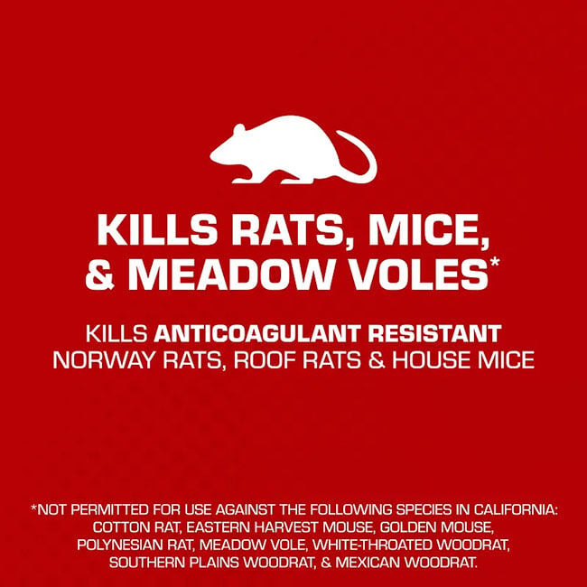 Tomcat All-Weather Bait Chunx - Kills Rats, Mice & Meadow Voles - 4 lb image number null