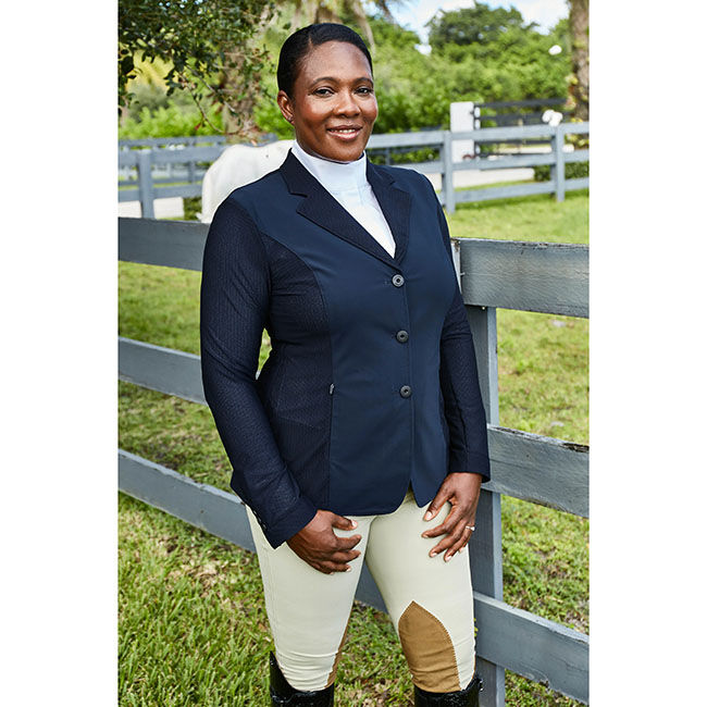 RJ Classics Women's Harmony Mesh Show Coat - Navy image number null
