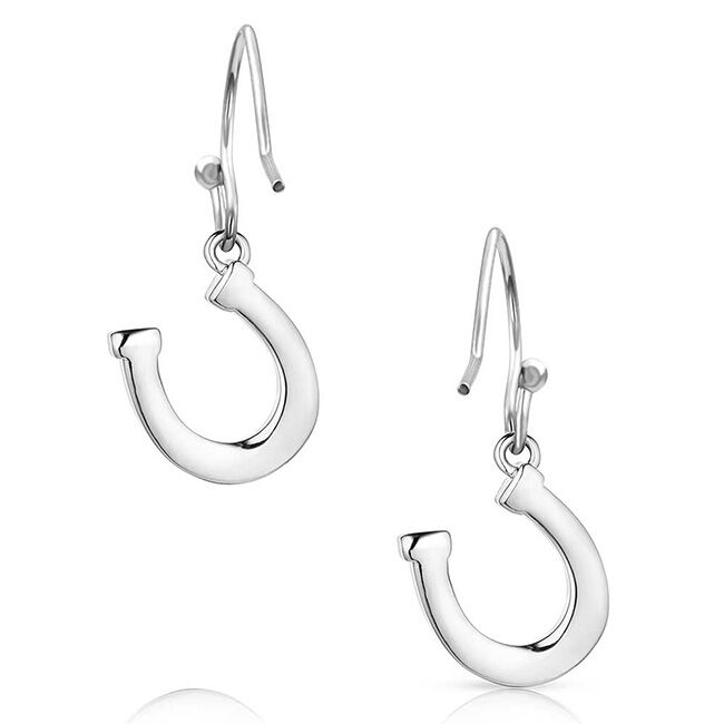 Montana Silversmiths Dainty Horseshoe Earrings image number null