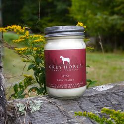 Grey Horse Candle Company Jar - Barn Family