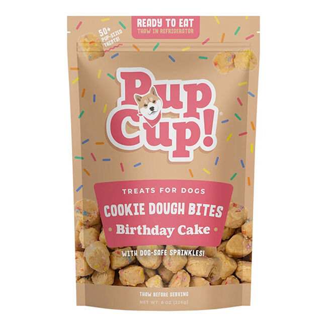 PupCup! Cookie Dough Bites for Dogs - Birthday Cake - 8 oz image number null