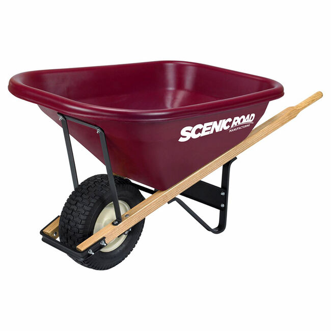 Scenic Road Single Wheel Six-Cubic-Foot Wheelbarrow image number null