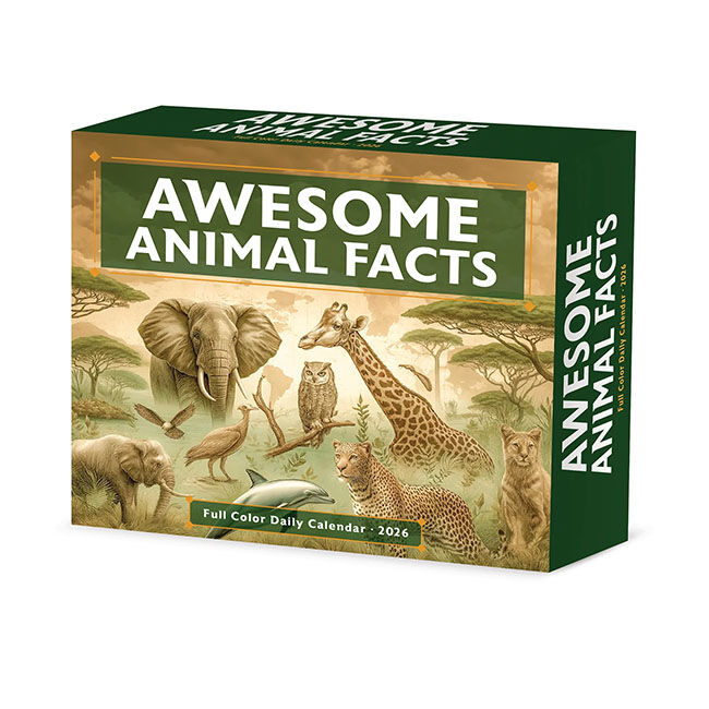Willow Creek Press 2026 Box Calendar - Awesome Animal Facts image number null