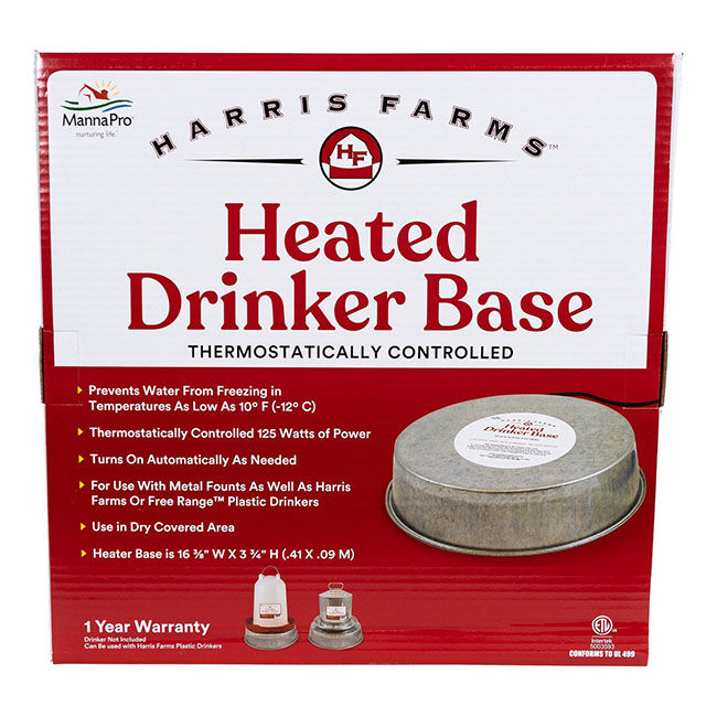Harris Farms Heated Poultry Drinker Base image number null