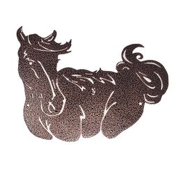 Metal Mazing Wall Art - Handmade in NH - Horse Swoosh - Closeout