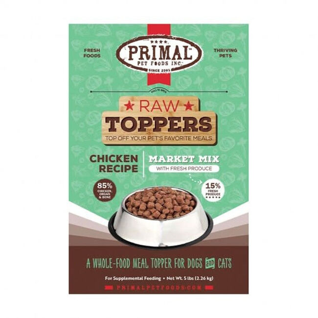 Primal Pet Market Mix Topper 5 lb - Chicken image number null