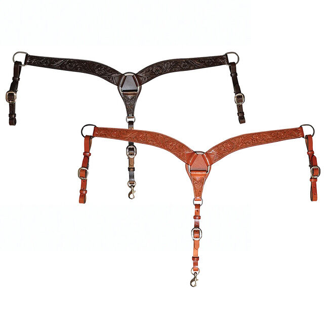 Circle Y Contoured Classic Floral Breast Collar image number null