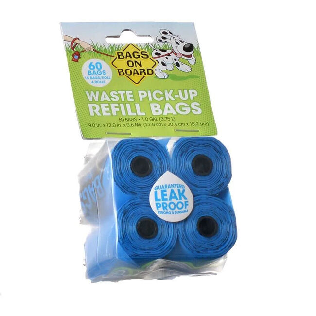 Bags on Board Waste Pick-Up Refill Bags - 4 Rolls (60 Bags) image number null