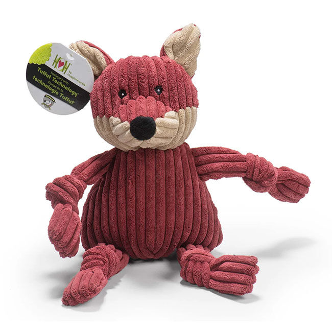 HuggleHounds Sly Fox Knottie Plush Dog Toy image number null