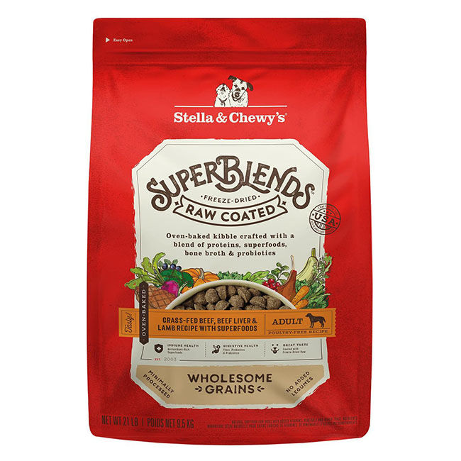 Stella & Chewy's Raw Coated Kibble Wholesome Grains for Dogs - Beef Recipe image number null