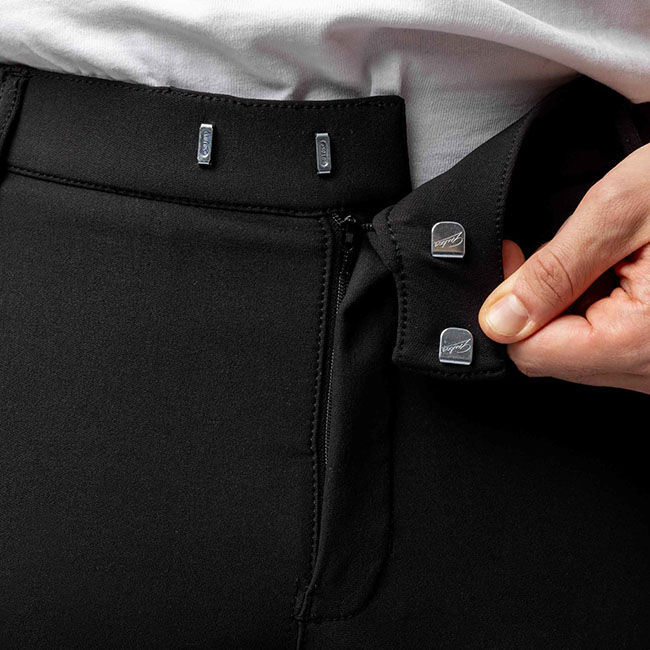 Horze Men's Grand Prix Silicone Knee Patch Breech - Black image number null