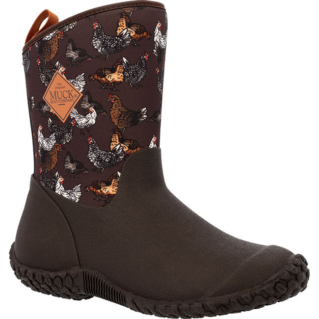 Muck Boot Company Women's Muckster II Mid Boot - Brown/Chickens image number null