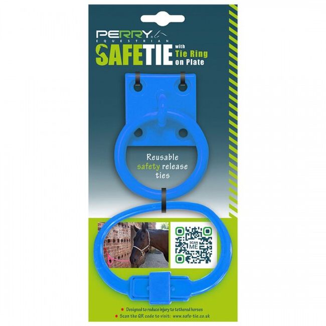 Perry Equestrian SafeTies with Tie Ring & Plate - Blue image number null