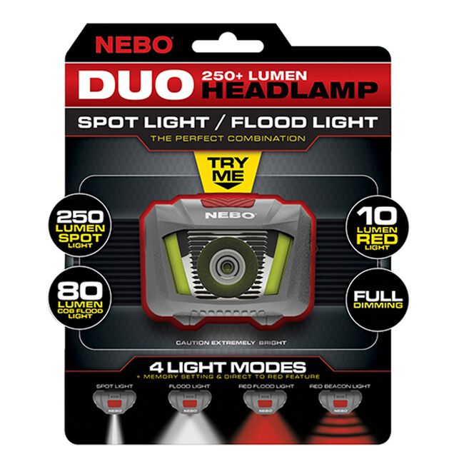 NEBO Duo 250 Lumen Headlamp image number null