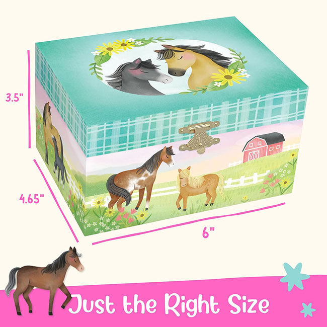 Giggle & Honey Deluxe Musical Jewelry Box - Dancing Horse image number null